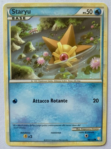 Carta pokemon staryu base - carta,