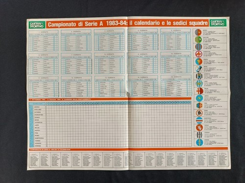 Poster calendario serie b - serie,